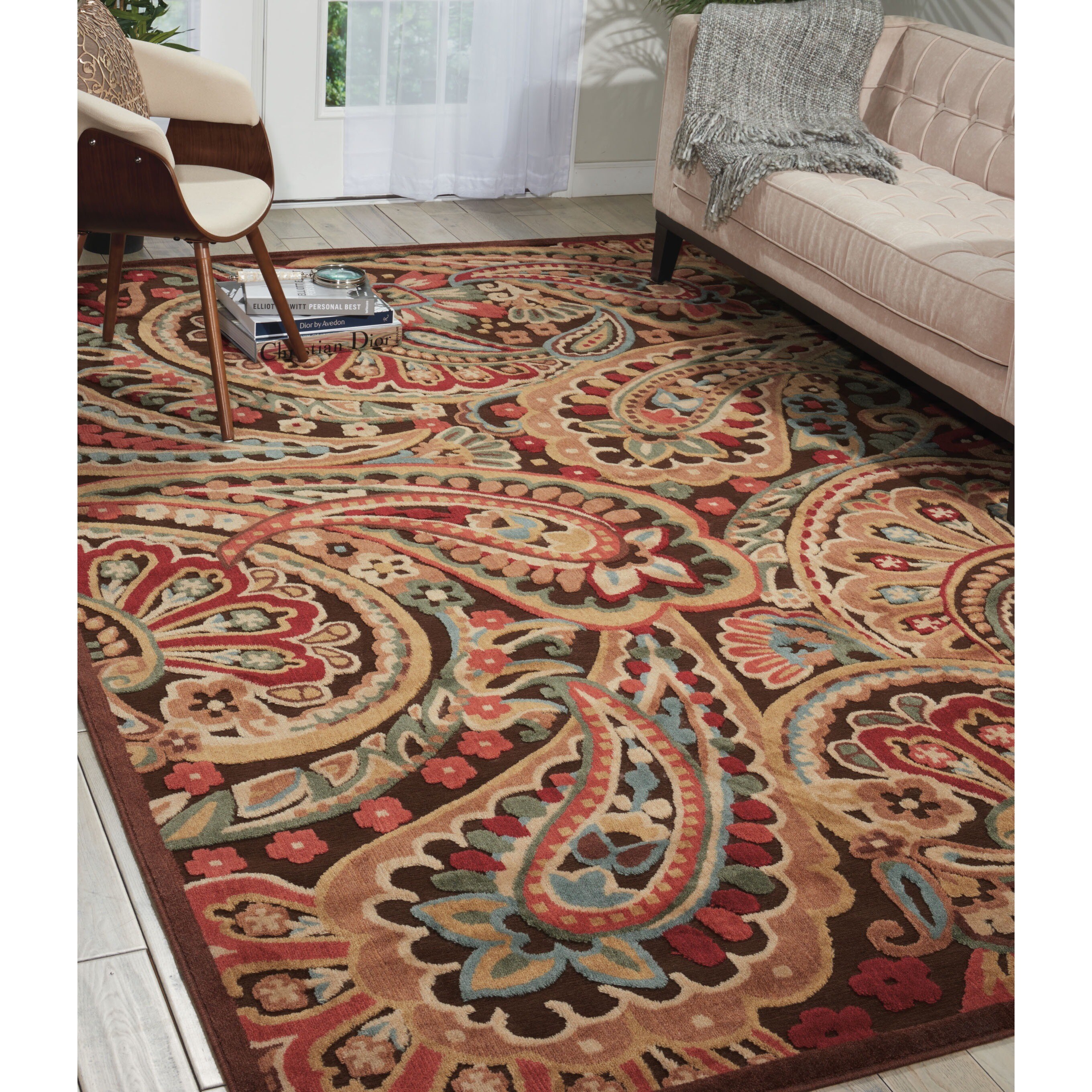 shop-nourison-graphic-illusions-paisley-multi-color-rug-3-6-x-5-6-on-sale-free-shipping