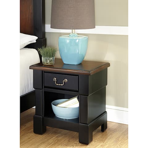 Shop The Aspen Collection Rustic Cherry Black Night Stand By Home Styles On Sale Overstock 20461183