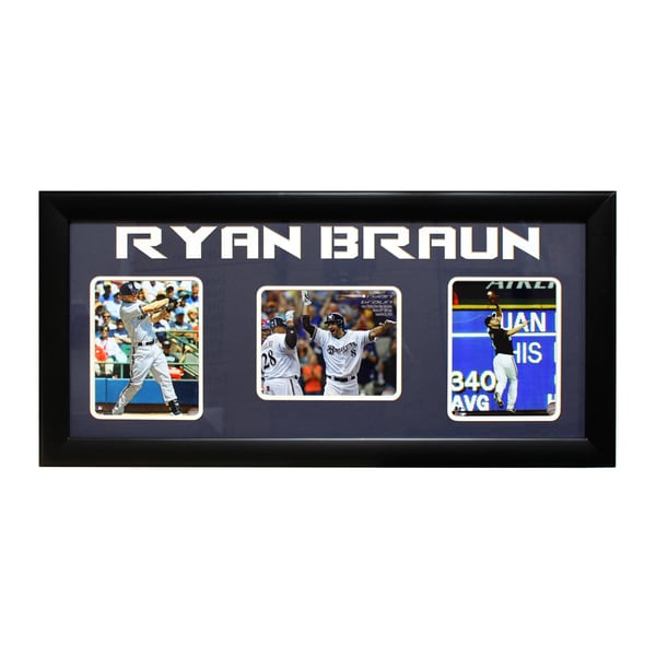 Milwaukee Brewers Ryan Braun Three-Photo Frame
