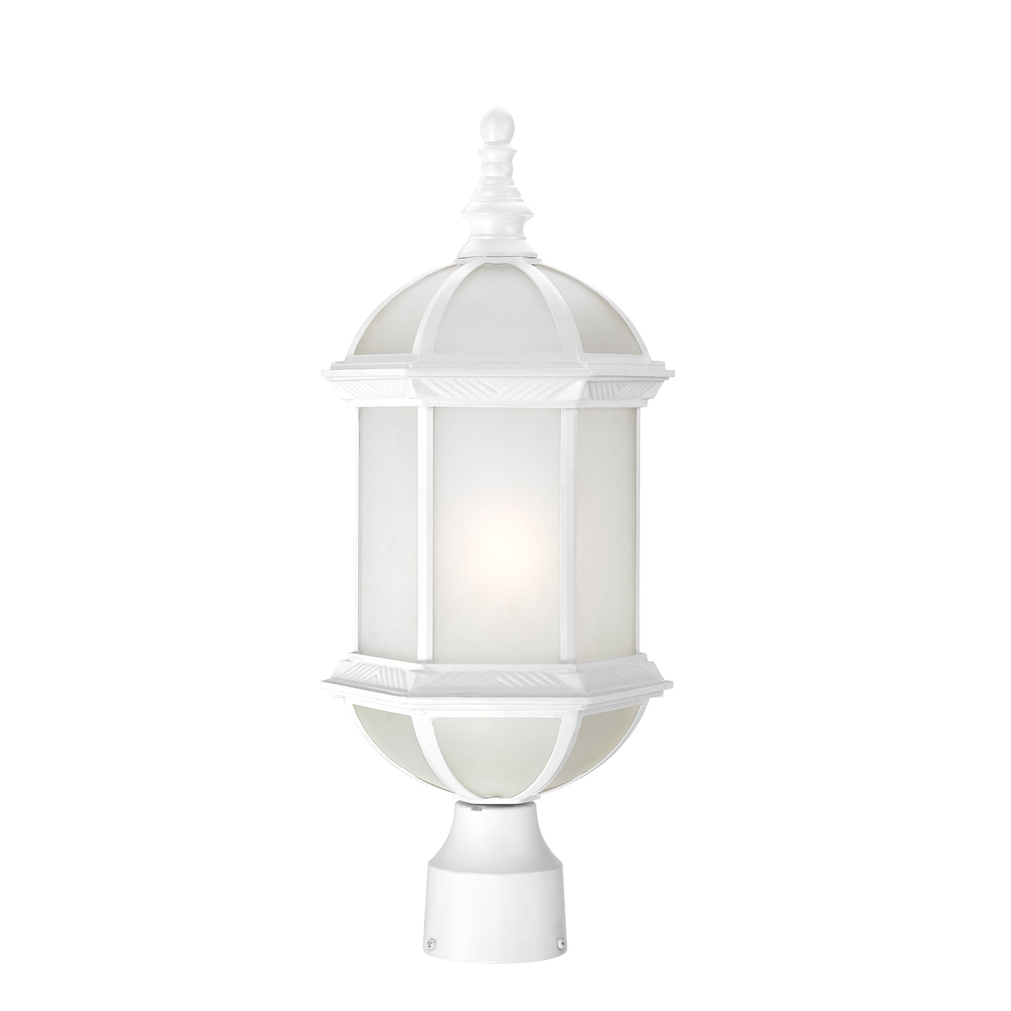 Nuvo Boxwood Modern One light White 19 inch Post Fixture