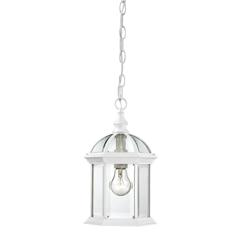 Nuvo Boxwood 1-light White 14-inch Hanging Fixture