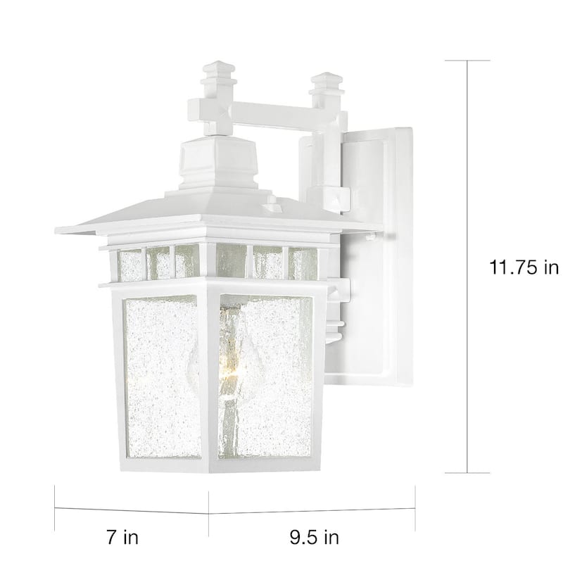Nuvo Cove Neck White 1-light Wall Sconce