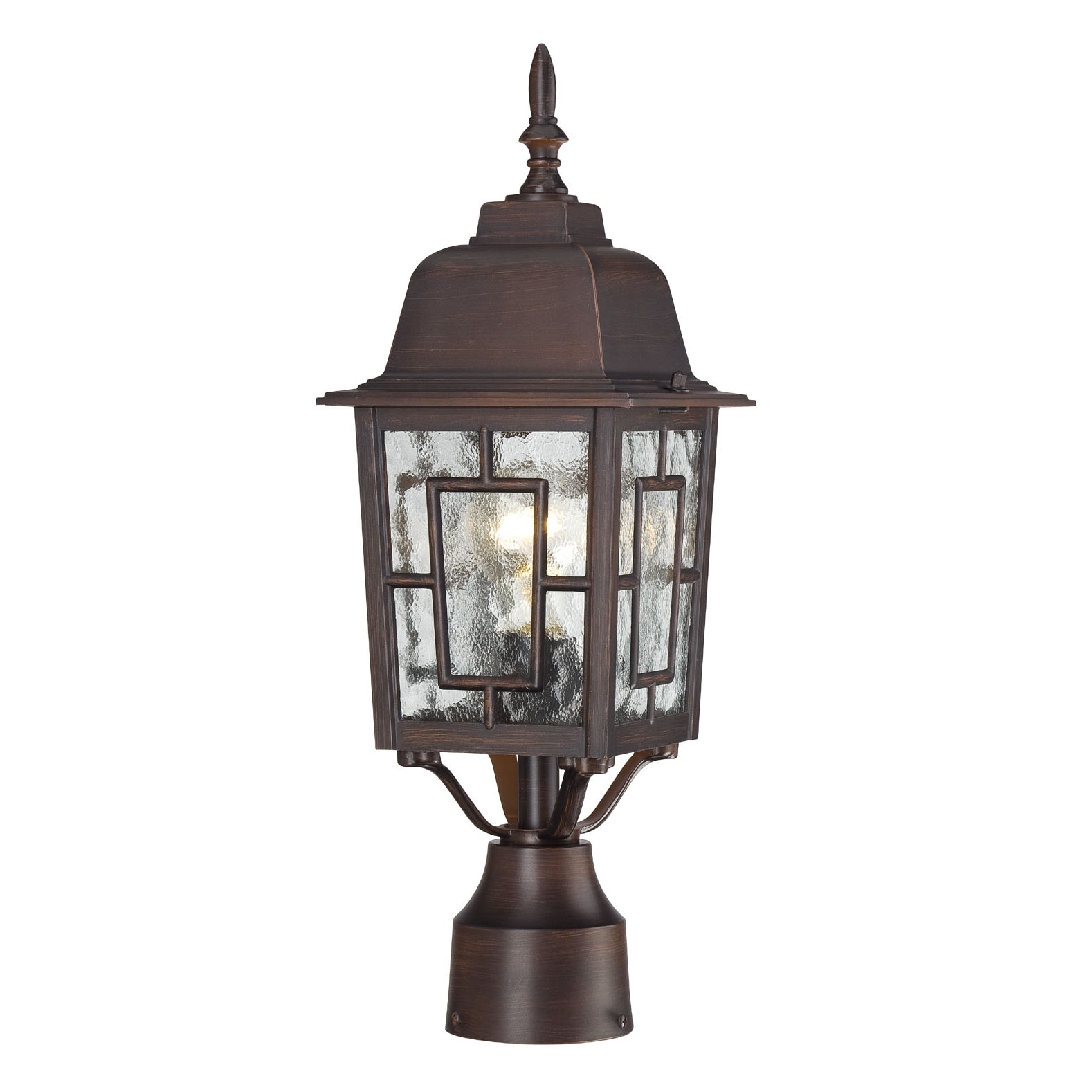 Nuvo Banyon 1 light Rustic Bronze 17 inch Post Fixture