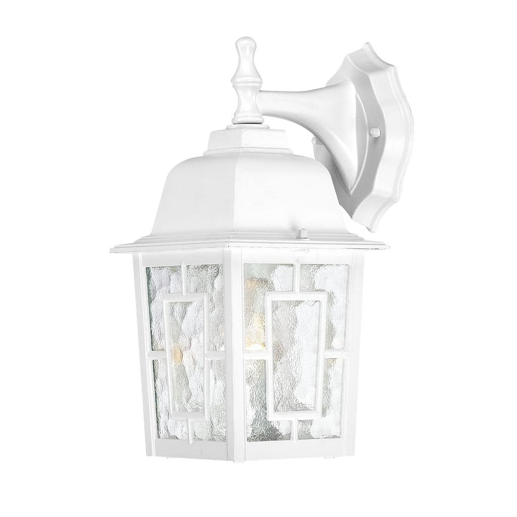 Nuvo 'Banyon' 1-light White 12-inch Wall Sconce