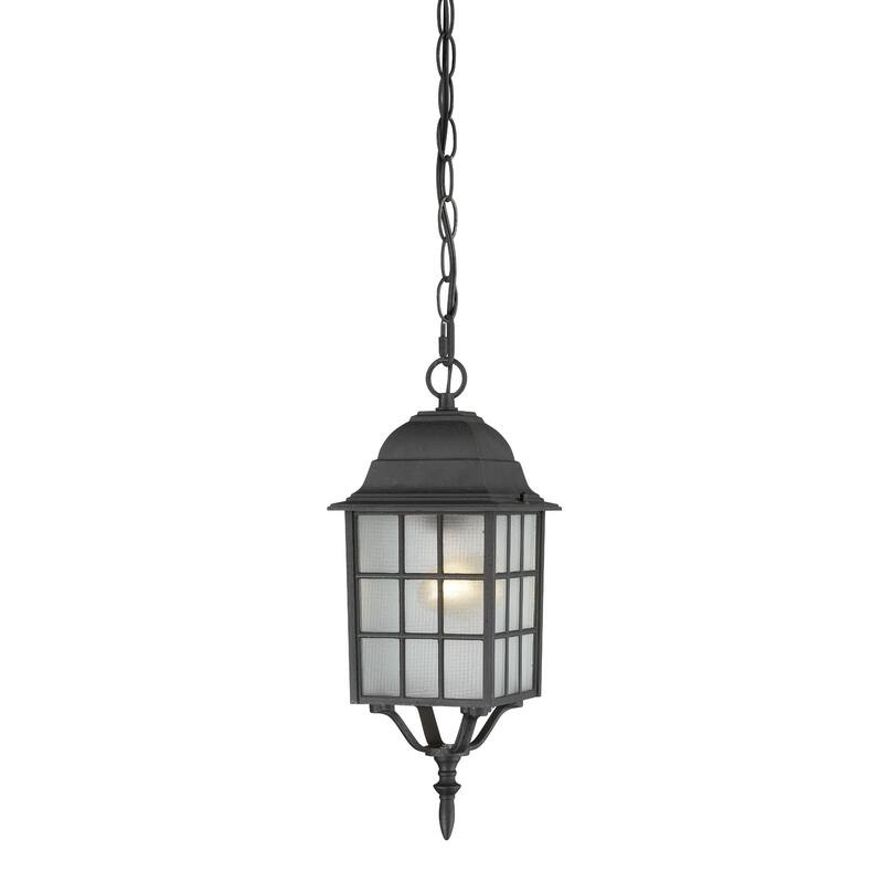 Nuvo 'Adams' 1-light Textured Black 16-inch Hanging Fixture