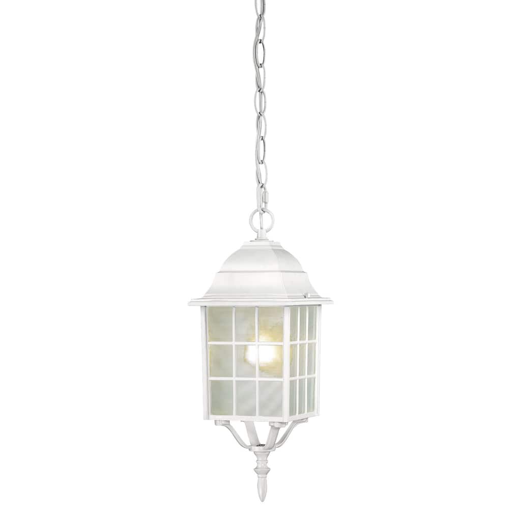Nuvo 'Adams' 1-light White 16-inch Hanging Fixture