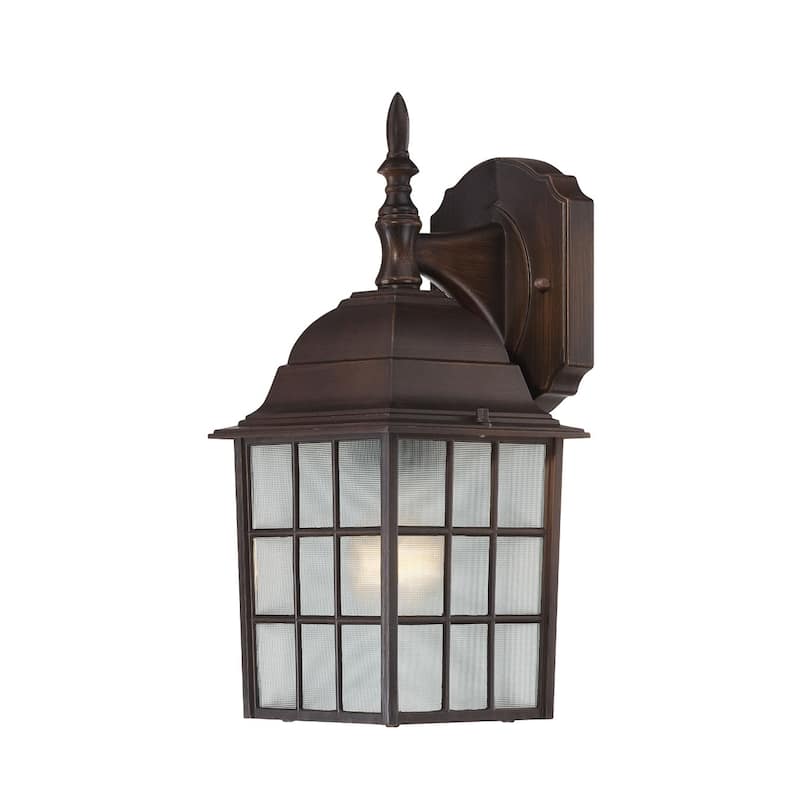 Nuvo 'Adams' 1-light Rustic Bronze 14-inch Wall Sconce
