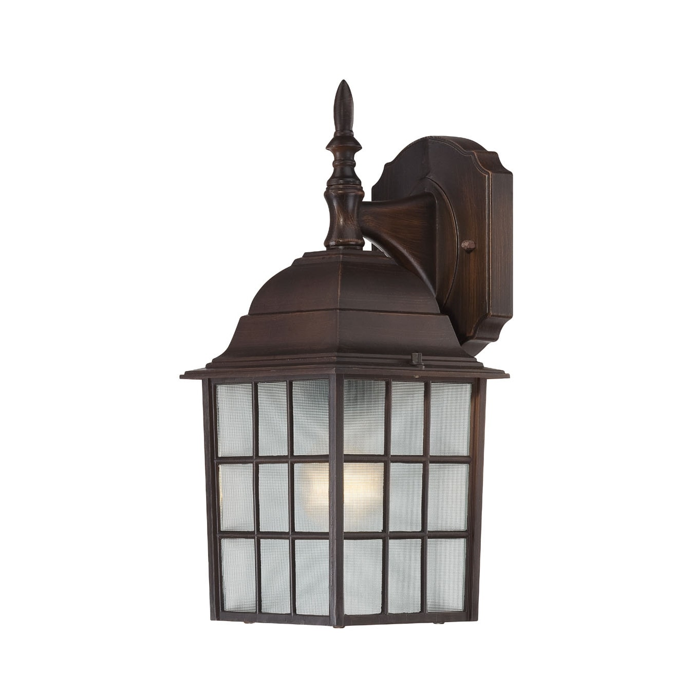 Nuvo 'Adams' 1-light Rustic Bronze 14-inch Wall Sconce