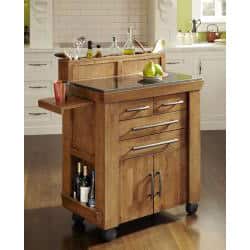 Shop The Vintage Gourmet Kitchen Cart By Home Styles Overstock 7109286