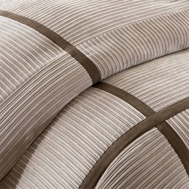Madison Park Houston Taupe 7-Piece Comforter Set