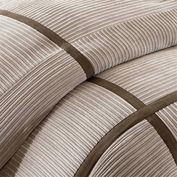 Shop Madison Park Houston Taupe 7 Piece Comforter Set On Sale