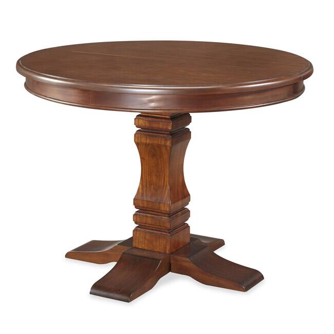 The Aspen Collection Pedestal Dining Table by Home Styles - Brown