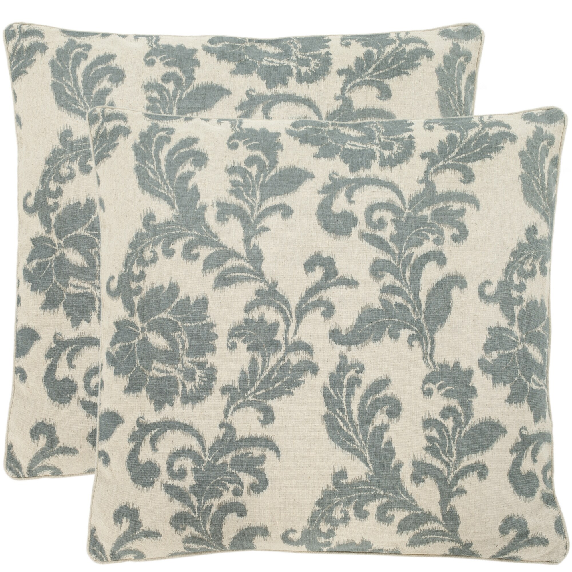 Palmier Midnight Blue Throw Pillow - 18x18 - ivory & birch