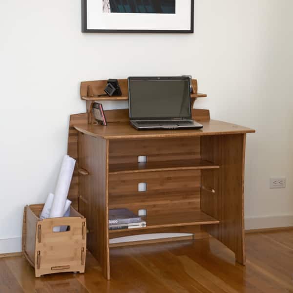 Legare 36 Inch Bamboo Amber Desk Free Shipping Today Legare 36 Inch Bamboo Amber Desk