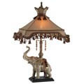 Elephant Lamp with Beaded Shade