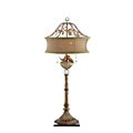 Goldtone Lovebirds Table Lamp