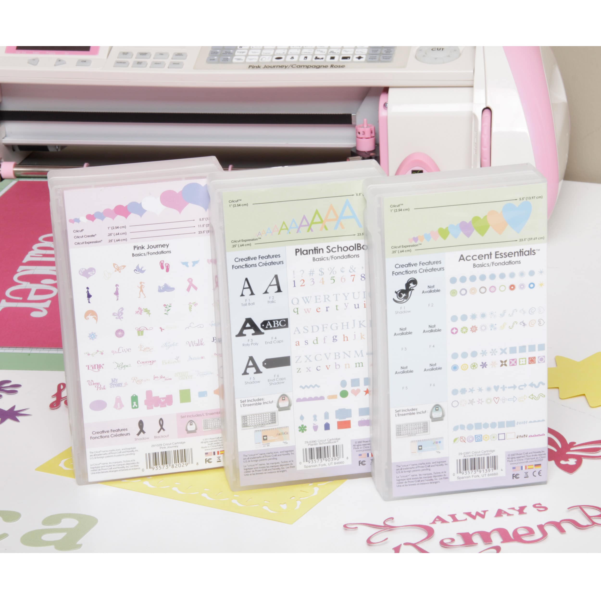 Pink Cricut Expression Bundle includes the Pink Journey - Cricut Cartridge  Library
