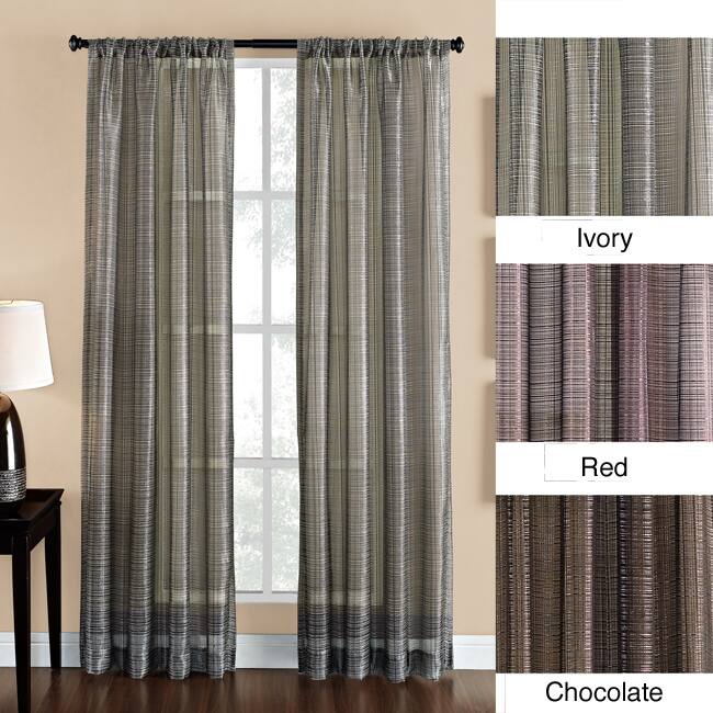 Morris Textured Sheer Yarn Dyed Rod Pocket Panel