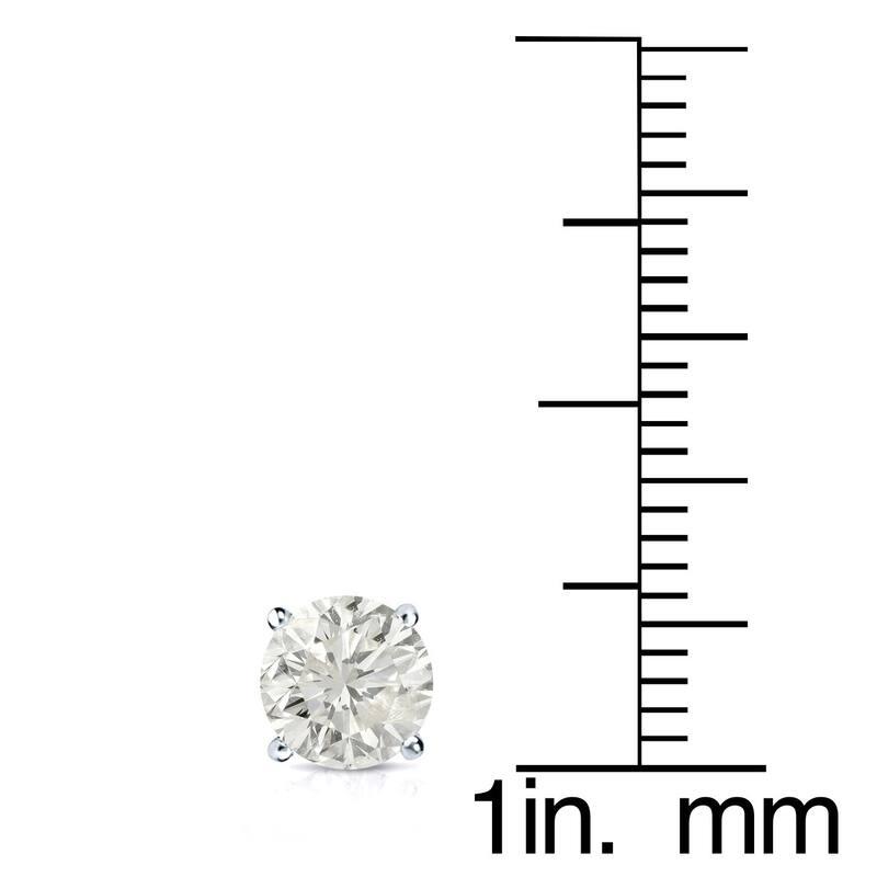 Auriya 14k Gold 1ctw Diamond Stud Earrings Clarity-enhanced (E-F, G-H, H-I or J-K, SI1-SI2, I1-I2 or I2-I3)
