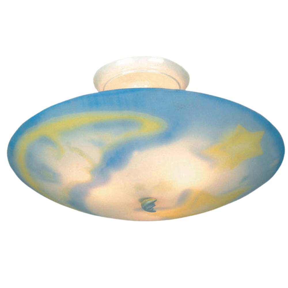 Elk Lighting Moonshine 3-Light White Flush Mount