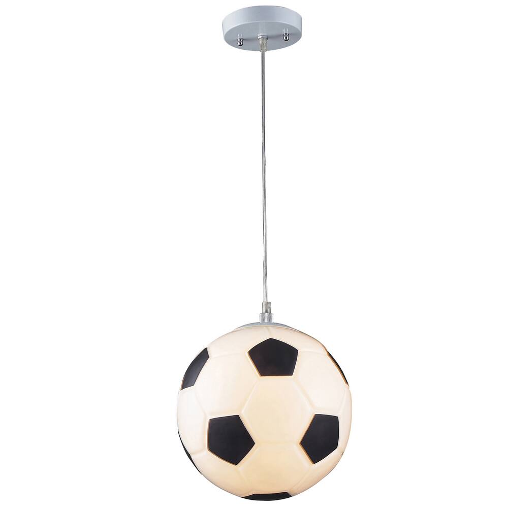 Elk Lighting Soccer Ball 1-Light White Pendant