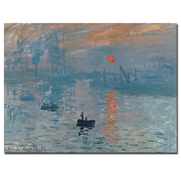 claude monet painting Impression Sunrise