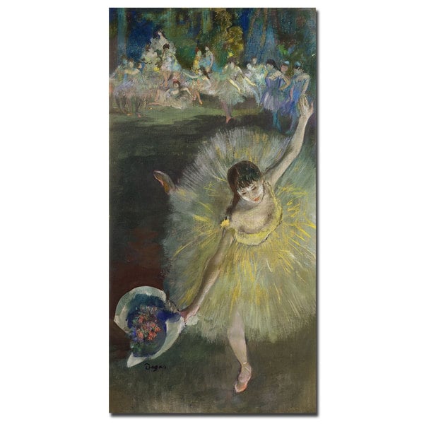 Edgar Degas 'End of an Arabesque, 1877' Canvas Art Trademark Fine Art Canvas