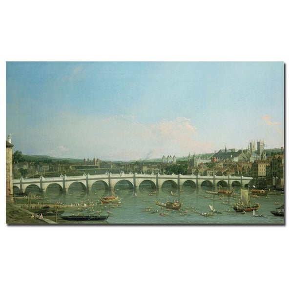 Canaletto Westminster Bridge Canvas Art