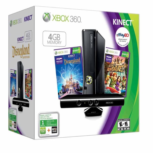 Shop XBOX 360 - Kinect Holiday Bundle W/Disneyland Adventures & Kinect ...