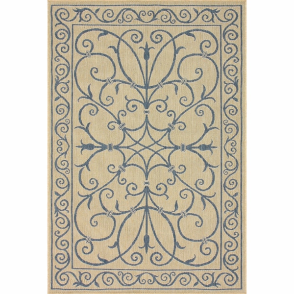 nuLOOM Outdoor/ Indoor Blue Rug (9' x 12') Nuloom 7x9   10x14 Rugs