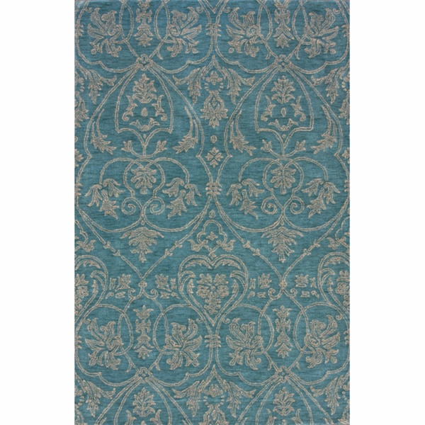 nuLOOM Handmade Parisian Royal Blue Wool Rug (7'6 x 9'6) Nuloom 7x9   10x14 Rugs