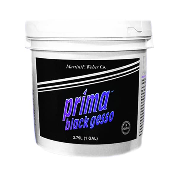 Weber Prima Black Gesso Gallon Acrylic Primer Paint in Emulsion Base