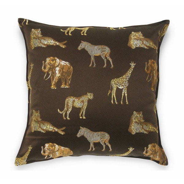 Safari Brown 24 inch Pillow Throw Pillows