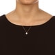 preview thumbnail 3 of 2, DaVonna 14k Yellow Gold 8-8.5mm White Freshwater Pearl Chain Pendant Necklace, 18"