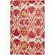 Shop Safavieh Handmade Ikat Ivory/ Red Wool Rug - 9' x 12' - On Sale ...