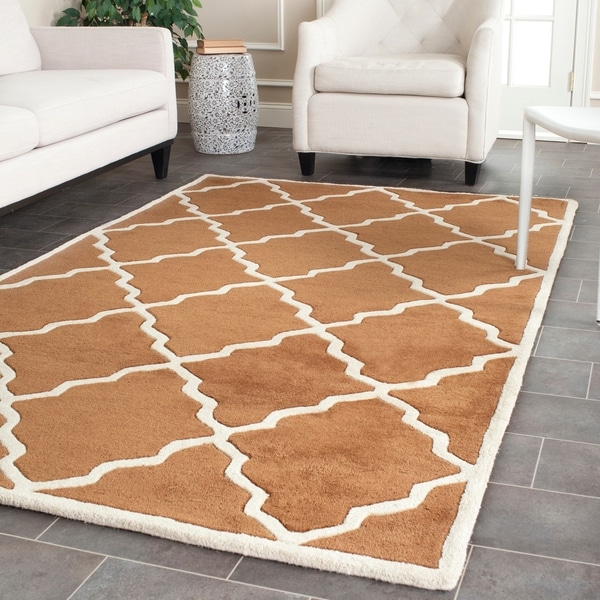 Safavieh Handmade Moroccan Chatham Brown Wool Rug - 6' x 9'