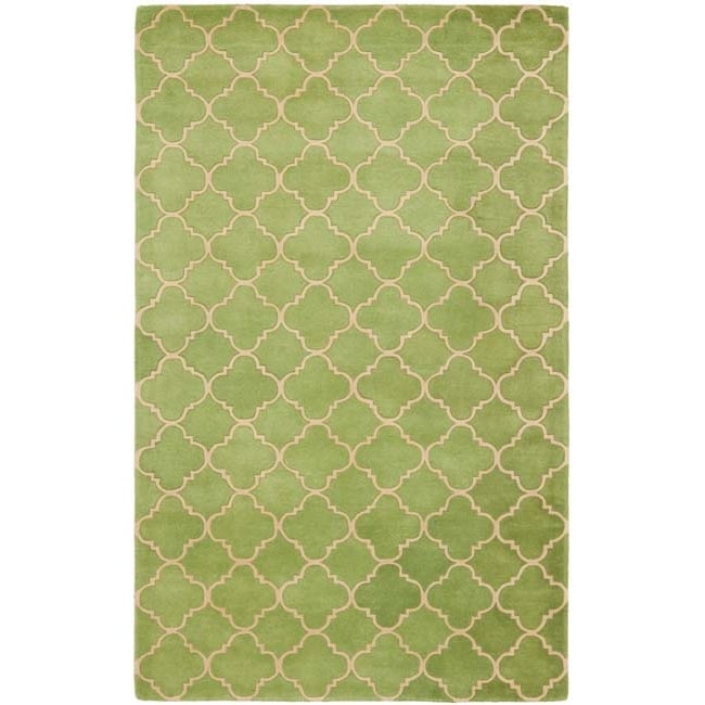 Safavieh Handmade Moroccan Chatham Green Wool Rug (6 X 9)