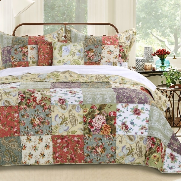 Greenland Home Fashions Blooming Prairie Deluxe 5-piece Bedspread Set