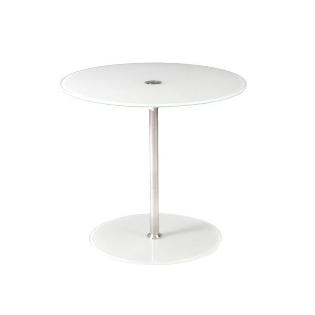 Raina White Side Table