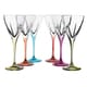 preview thumbnail 1 of 1, Lorren Home Trend Logic Multicolor Water Goblets (Set of 6)