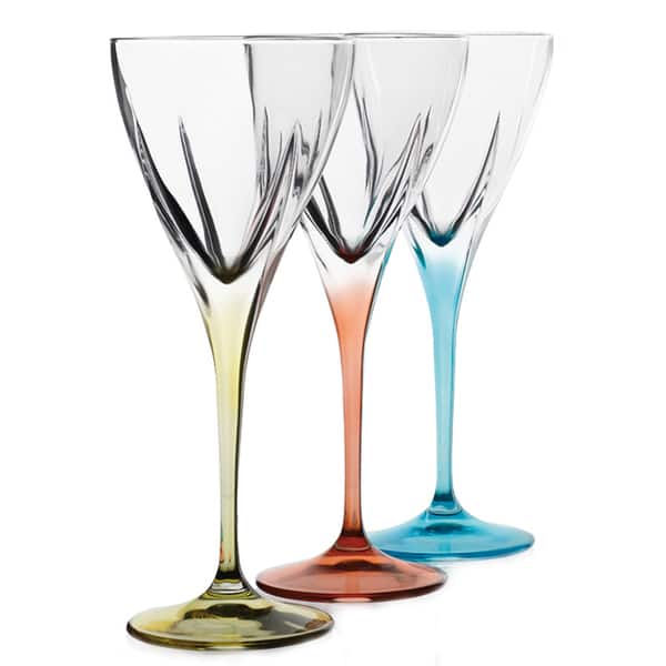 Lorren Home Trend Logic Multicolor Wine Goblets (Set of 6) Bed Bath