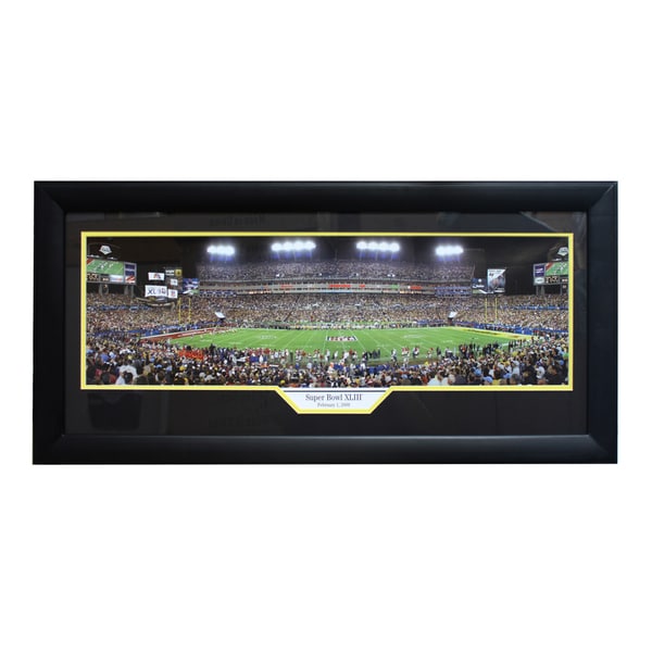 Super Bowl XLIII Panoramic Sports Frame Football