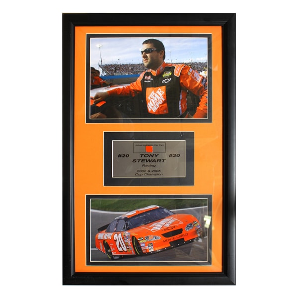 Tony Stewart Authentic Car Part Double Photo Frame