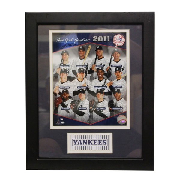 New York Yankees 2011 Team Deluxe Frame Baseball