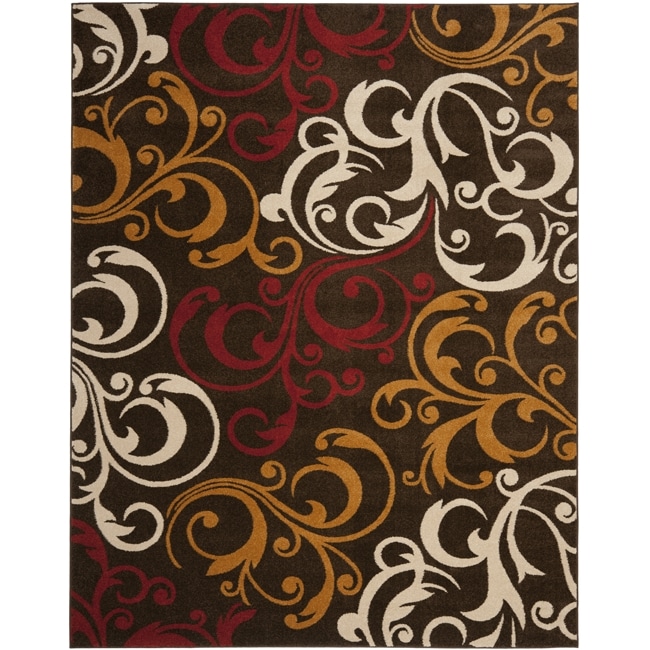 Safavieh Newbury Scrolls Brown/ Gold Rug (51 x 76)   14645915