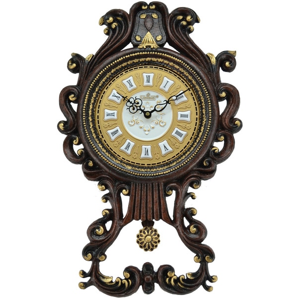 Shop Antique Pendulum Wall Clock (23 x 14) Free Shipping Today