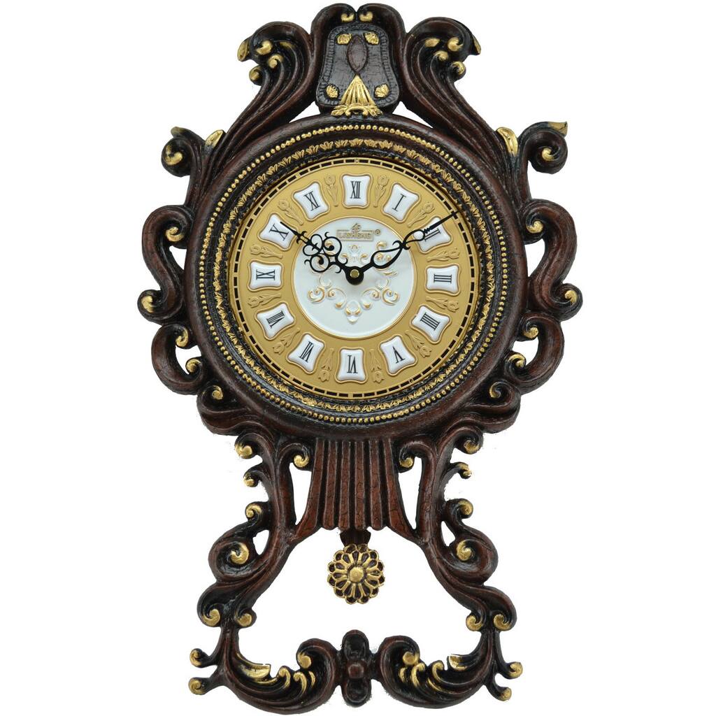 Antique Pendulum Wall Clock (23 x 14)