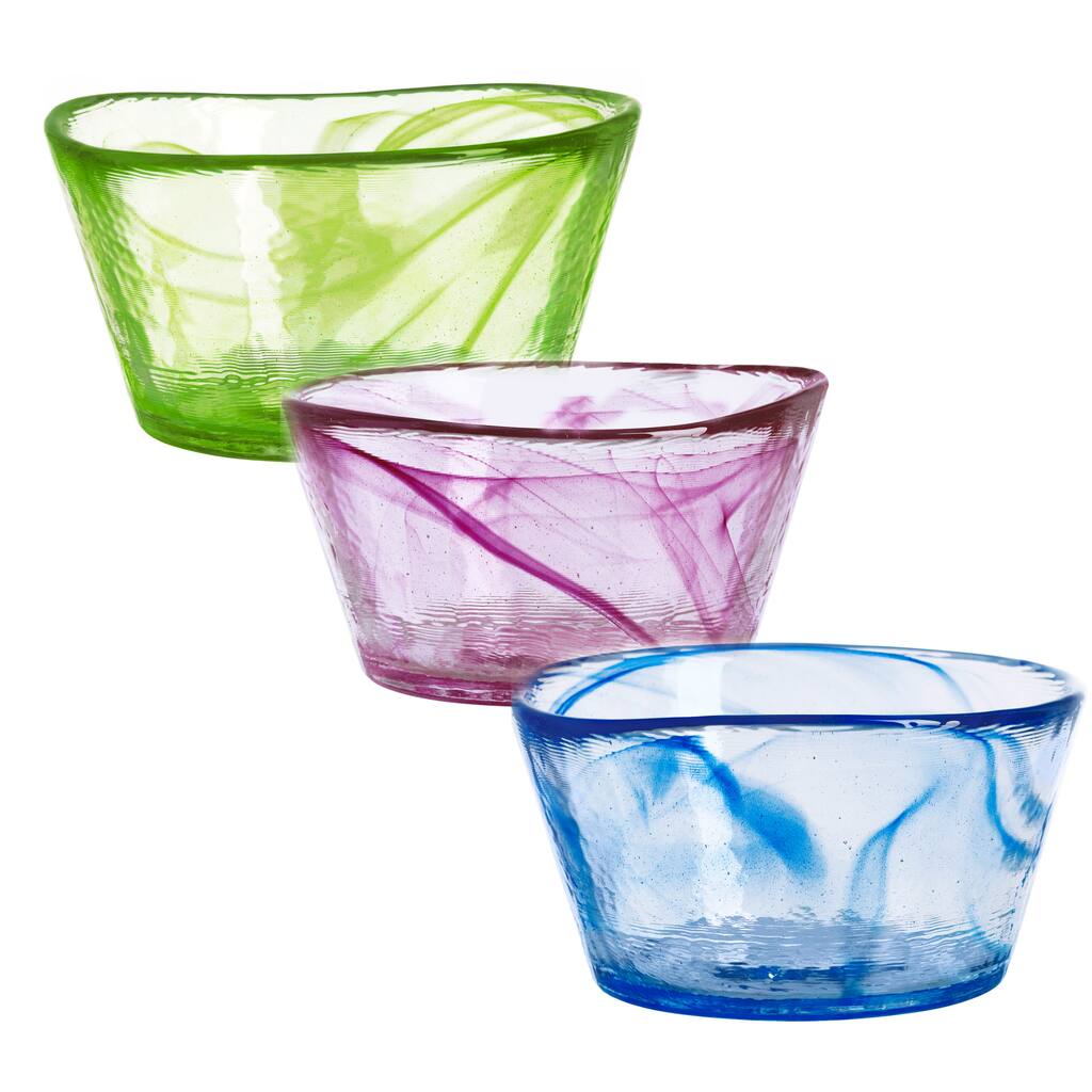Kosta Boda Mine Glass Small Bowls (Set of 2)