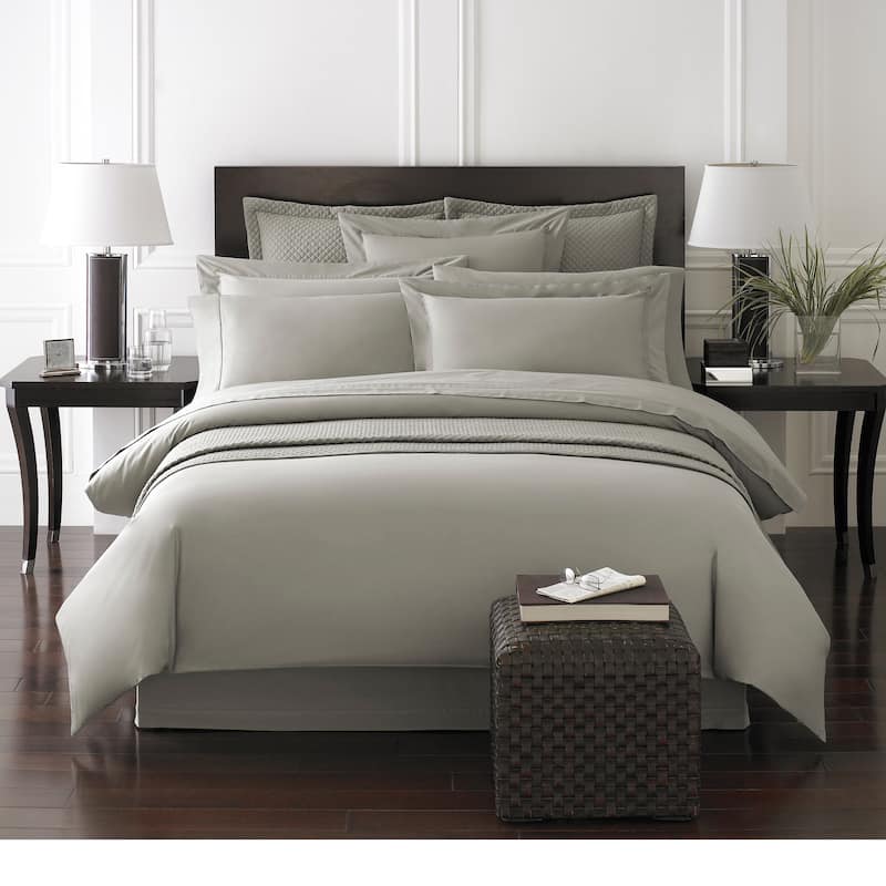 Rayon from Bamboo 300 Thread Count Duvet Cover - Queen - Grey