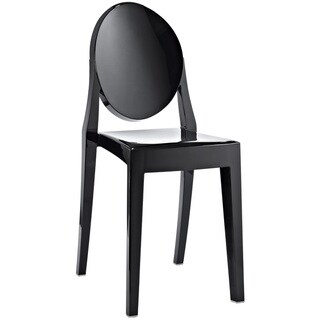 Philippe Starck Victoria Black Ghost Style Chair Modway Chairs